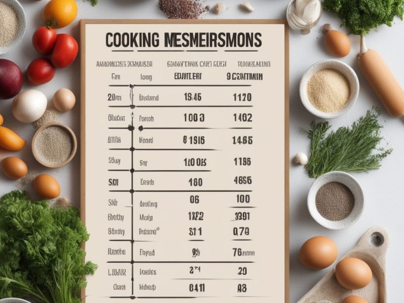 cooking measurements abbreviations