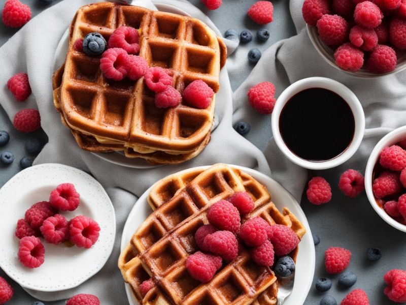 Raspberry Waffles