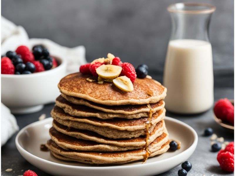 vegan oatmeal pancakes