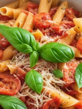 penne tomato basil pasta