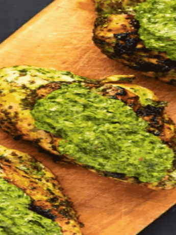 Air Fryer Pesto Chicken Breast